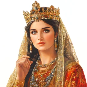 Portrait of a Woman with Crown