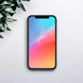 Vivid Gradient on Smartphone Screen