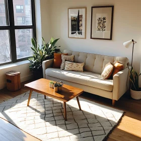 Cozy Interior with Wooden Accents