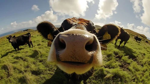 Curious Cow Portrait