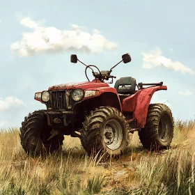 All-Terrain Vehicle in Field