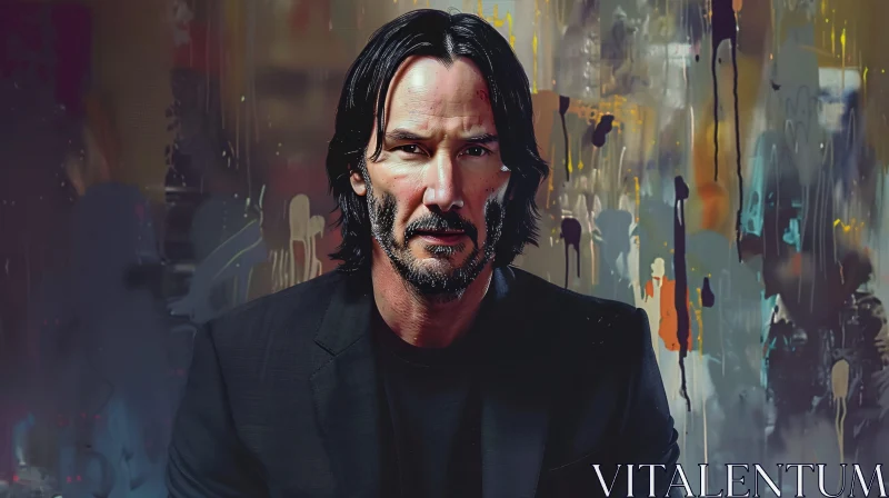 AI ART Artistic Portrait of Keanu Reeves