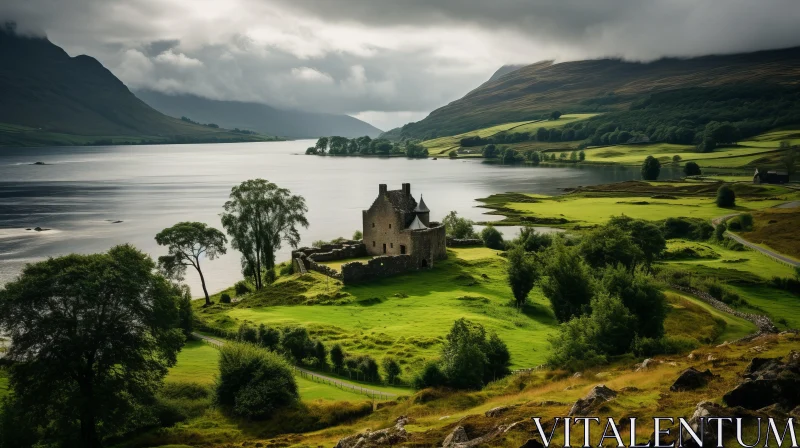 Captivating Ancient Castle in Scotland | Australian Landscapes AI Image