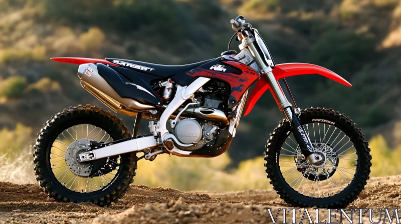 Off-Road Motorcycle Ready for Action AI Image