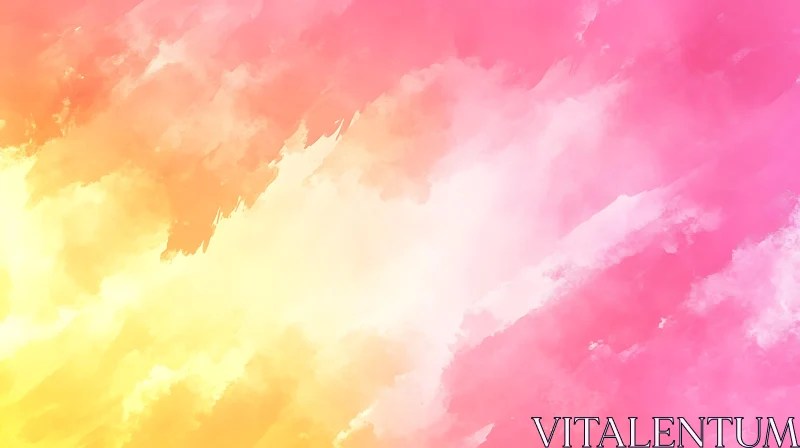 Soothing Pastel Abstract Brushstrokes AI Image