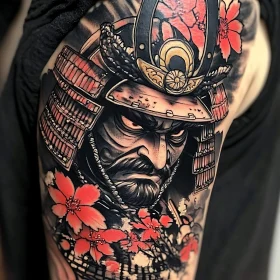 Samurai Tattoo Art on Arm