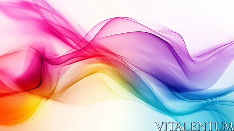 Fluid Color Lines Abstract Design AI Image