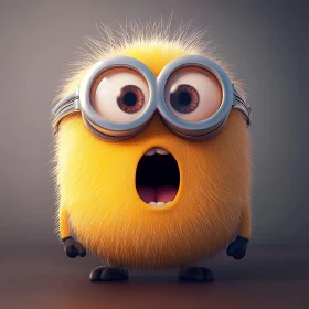 Cartoon Character with Goggles