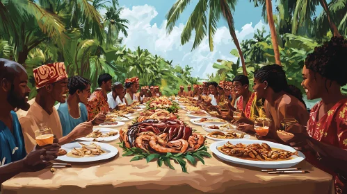 Cultural Celebration with Seafood Bounty