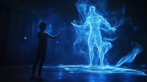 Human Interaction with Holographic Projection