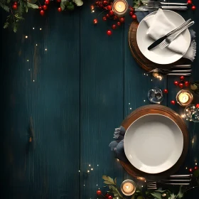Holiday Feast Table Arrangement