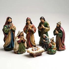 Figurines Depicting the Nativity Scene