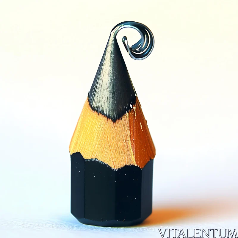 Creative Wooden Pencil Carving AI Image