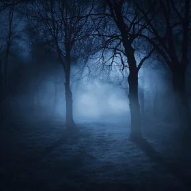 Mystical Forest in the Night