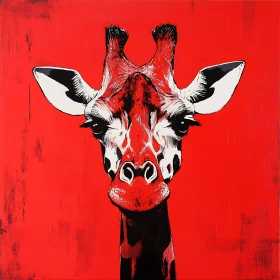 Giraffe in Red