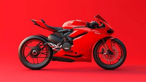 Sportbike in Scarlet Setting