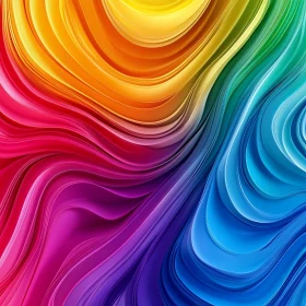 Fluid Gradient Wave of Colors