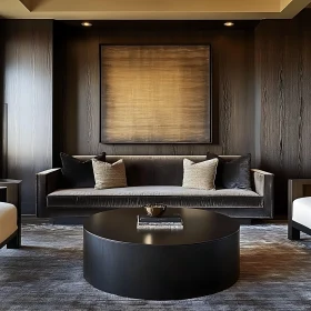 Sophisticated Room with Artwork and Sofa