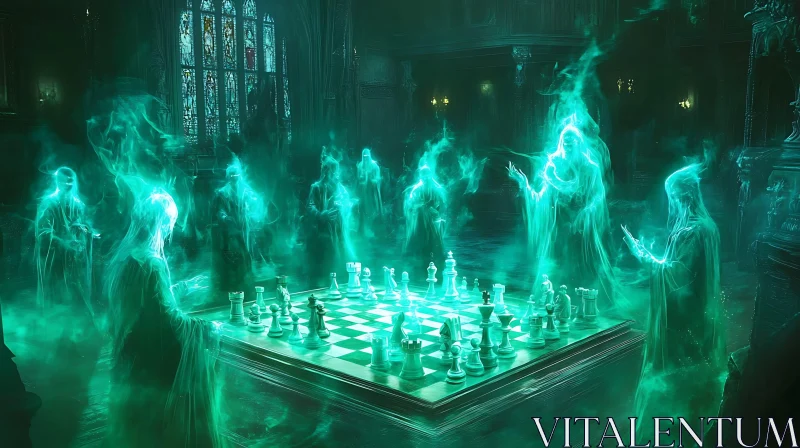 AI ART Supernatural Chess Match