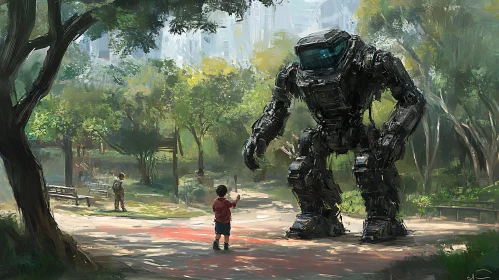 Park Robot Encounter