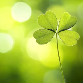 Green Four-Leaf Clover