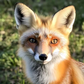 Close-Up of a Fox in the Wild
