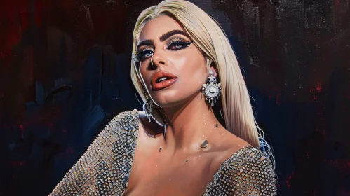 Fashionable Lady Gaga in Stunning Portrait