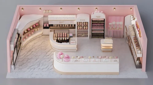 Charming Candy Shop Interior View