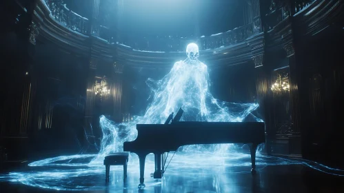 Ghostly Pianist in a Mysterious Concert