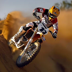 Motorcycle Racing in the Sand