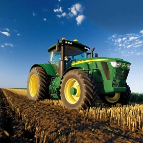 Agricultural Tractor in a Field