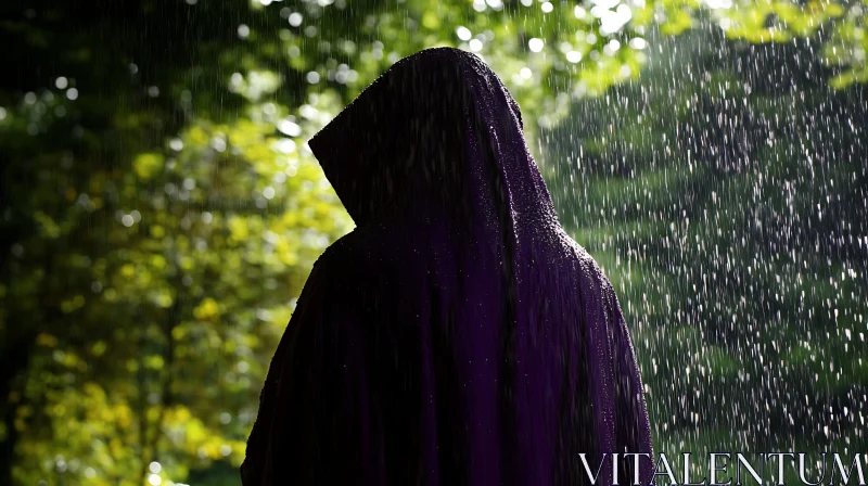 Hooded Figure in the Rain