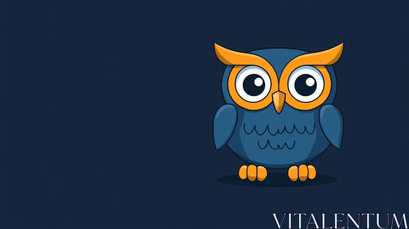 Adorable Owl Cartoon Illustration