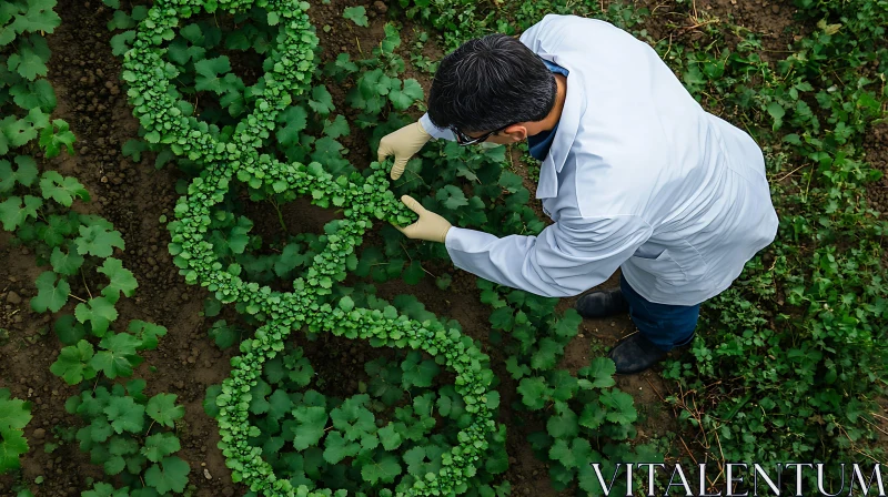 Green DNA Helix
