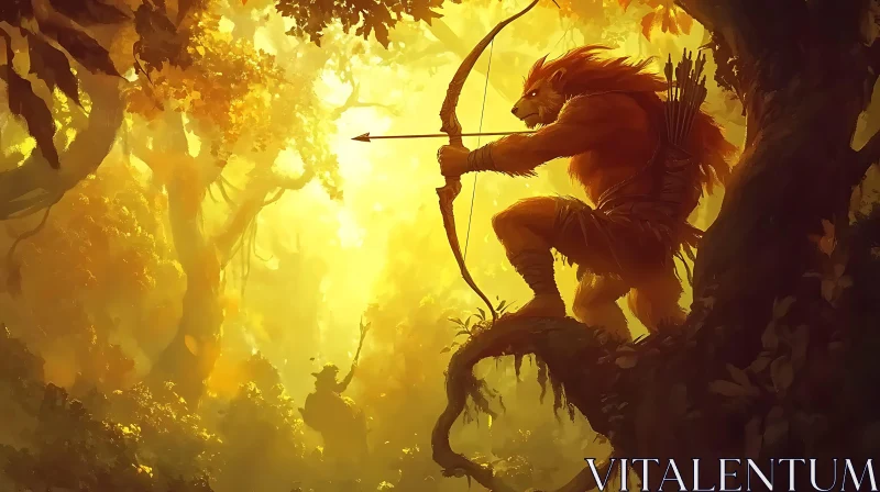 Golden Forest Lion Archer