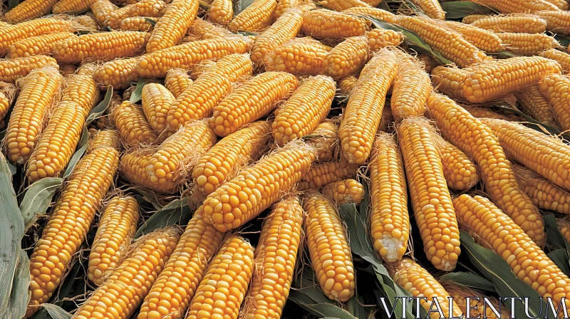 Glowing Yellow Corn Kernels from Recent Harvest