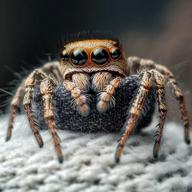 Close-Up of a Jumping Spider