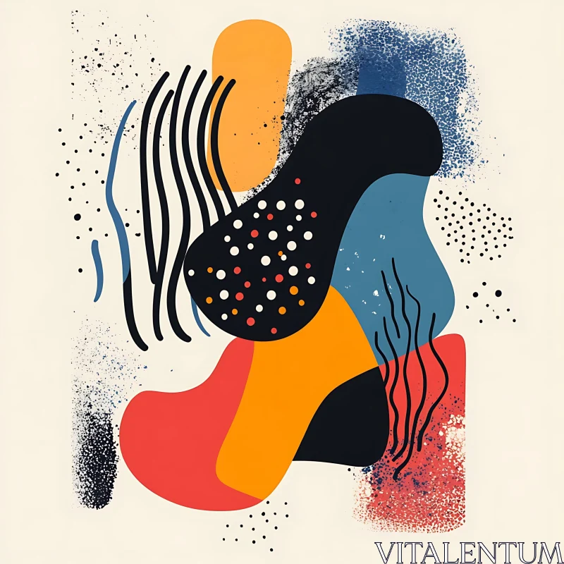 Vibrant Geometric Design in Abstract Art