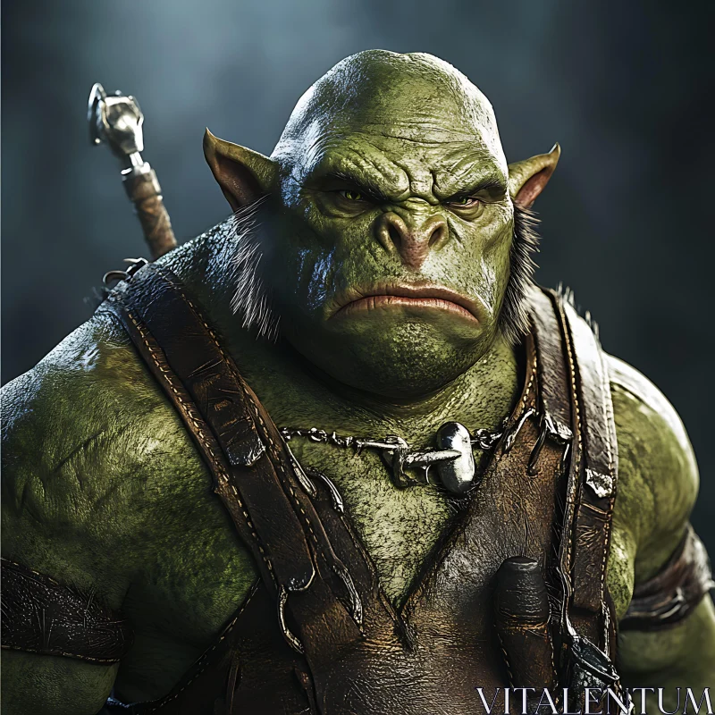 Fearsome Orc Ready for War