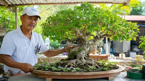 Man and his Bonsai