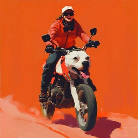Motorcycle Ride with a Canine Companion