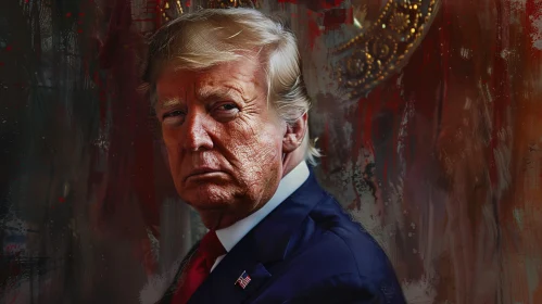 Donald Trump Intense Expression