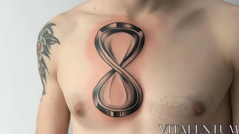 Hourglass Body Art and Floral Tattoo