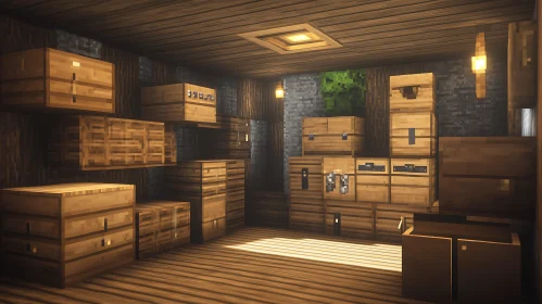 Minecraft Boxes Room