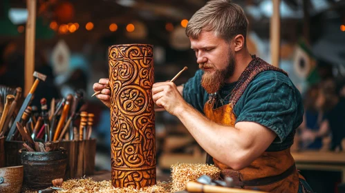 Artisan Woodworker Creates Intricate Carvings
