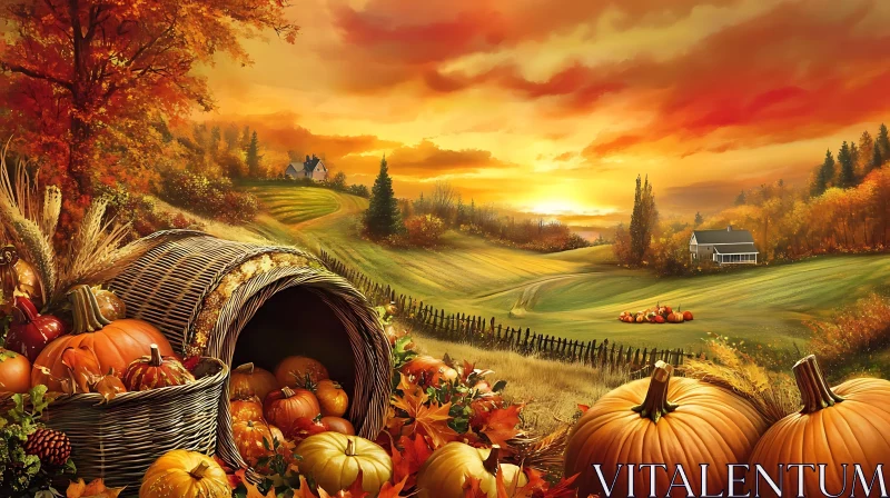 Fall Abundance: A Thanksgiving Scene