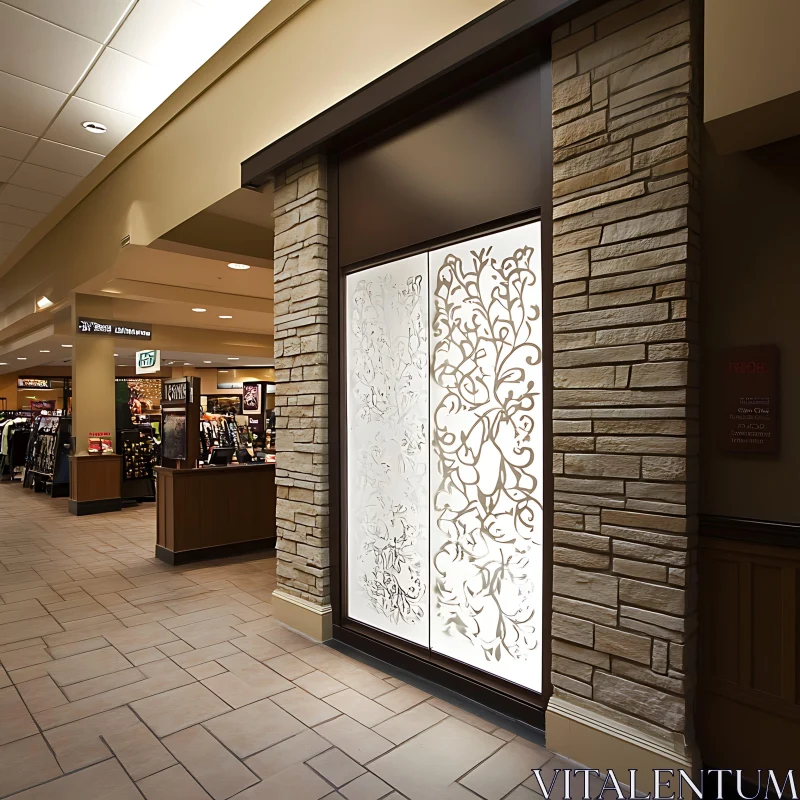 Stylish Interior Glass and Stone Design