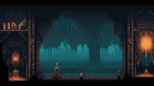Pixelated Cavern Adventure
