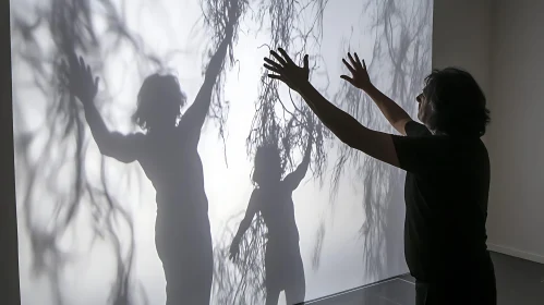 Artistic Shadow Play with Tree-Like Patterns