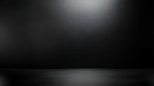 Textured Black Wall with Reflective Floor